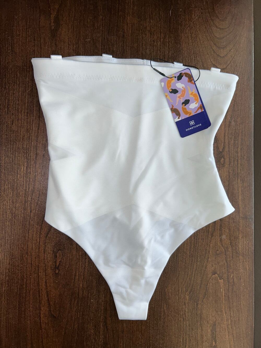 HoneyLove HLSPT01 SuperPower Thong white astral Size medium NWT